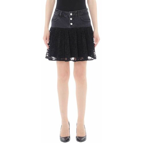 Liu Jo denim mini suknja sa čipkom  LJUA4122 DS877 87378 Cene