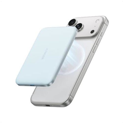 Anker Powerbank nano 5000mAh magnetni slim modri, (5000554488) Slike