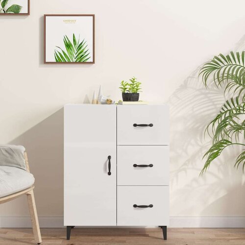  Komoda sjajna bijela 69 5x34x90 cm od konstruiranog drva Cene