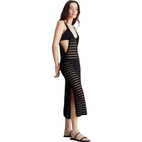 Calvin Klein prozirna haljina za plažu CKKW0KW02464-BEH Slike