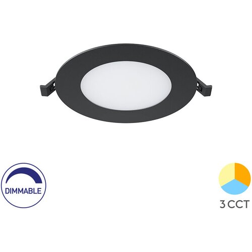 Braytron Ugradni LED panel BRY-SMD-CRP-6W-KRUG-DIMABILNI-4INC-CRNI-3U1 Cene