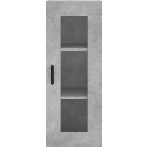  Visoka komoda siva betona 34,5x34x180 cm od konstruiranog drva Slike