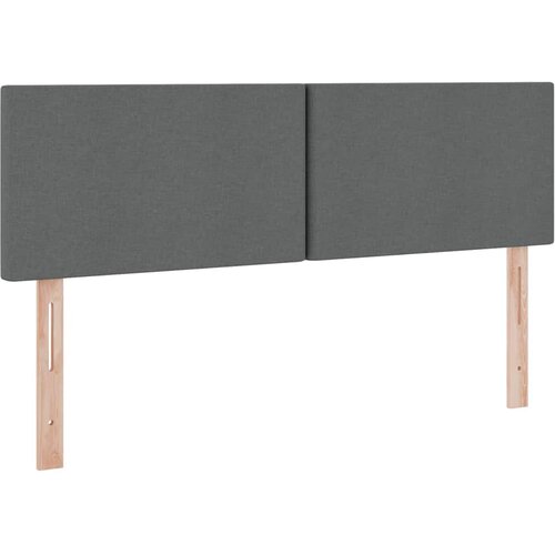  Krevet s prostorom za pohranu s LED-om Tamno siva 140 x 200 cm Slike