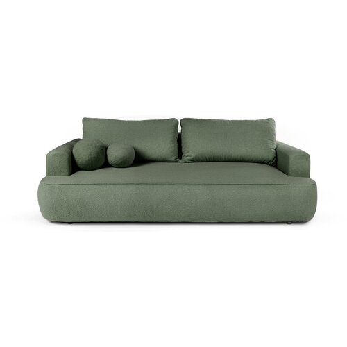 Bonami Selection Zelena sklopiva sofa od boucl&amp;eacute; tkanine 247 cm Quinoa &amp;ndash; Slike