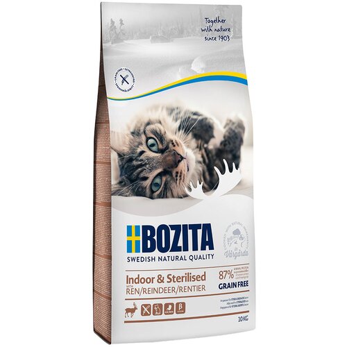 Bozita Grainfree Indoor & Sterilised s severnim jelenom - Varčno pakiranje: 2 x 10 kg Cijene