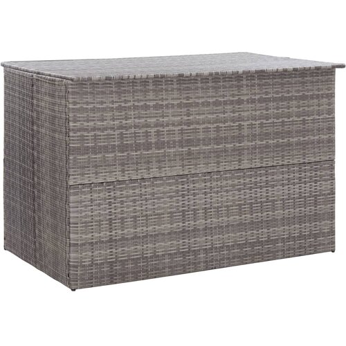 vidaXL vrtna škatla siva 150x100x100 cm poli ratan Cene