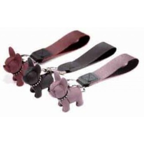 Croci privezak za kljuceve bulldog crni 4cm Cene