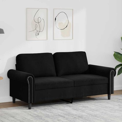  Dvosjed crni 140 cm baršunasti Cene