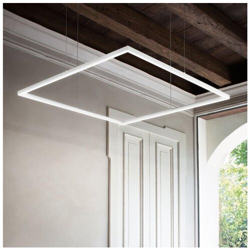 Ideal Lux led luster na sajli oracle slim LED/44W/230V 3000K 70x70 cm bela Cene