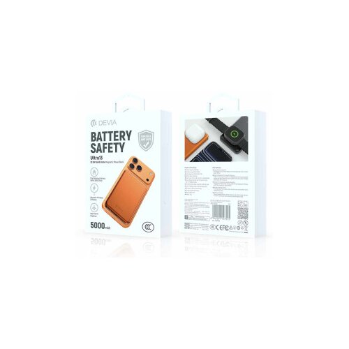 DEVIA Powerbank Ultra13 Magnetic PD 22,5W 5000mAh orange Cene