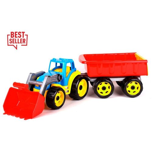  Igračka traktor buldožer s prikolicom Slike