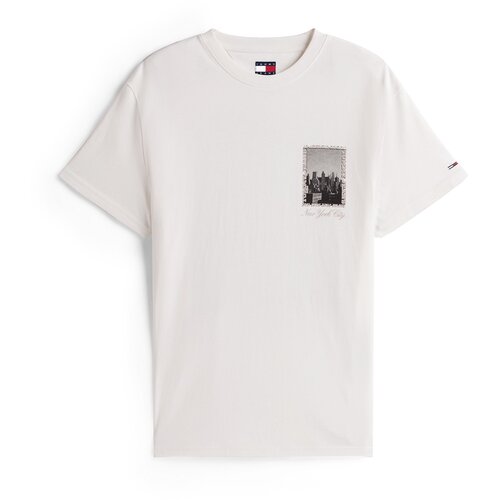 Tommy Jeans Majica ecru / siva / temno siva / črna Cene