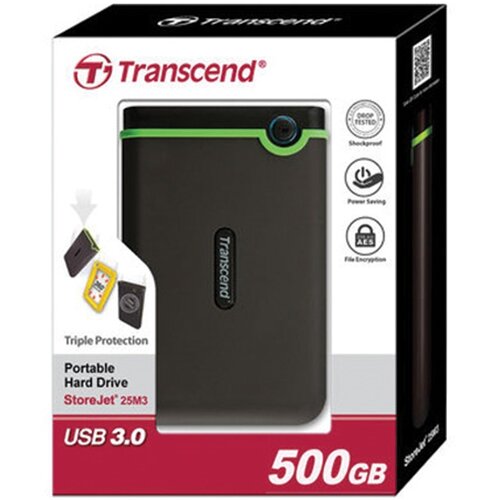 Externi HDD 500GB Transcend 2.5 Slike