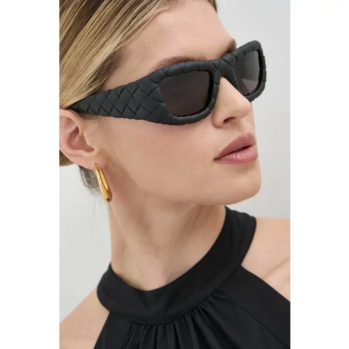 Bottega Veneta Sončna očala ženska, črna barva, BV1303S