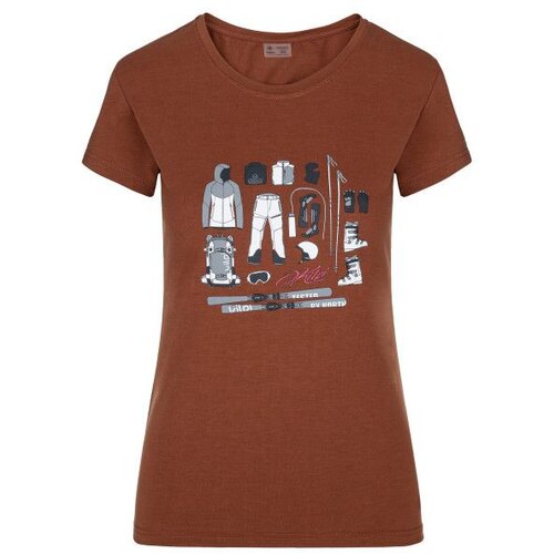 Kilpi Women's short sleeve T-shirt KILPI TORNES-W Dark Red Cene