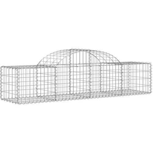  Lučne gabionske ko&amp;scaron;are 6 kom 200x50x40/60 cm pocinčano željezo Slike