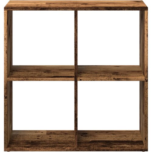 Pregrada regal za knjige boja drva 69,5x29x69,5 cm drveni Slike