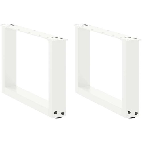  Noge za stolić U-oblika 2 kom bijele 50x(30-31) cm čelik Cene