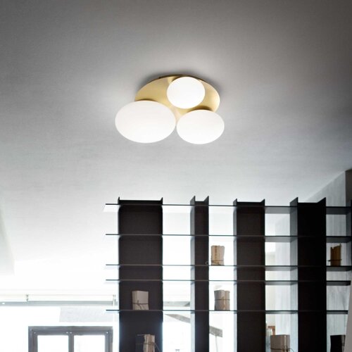 Ideal lux - led plafonsko svetlo ninfea 3xGX53/9W/230V zlatna Slike