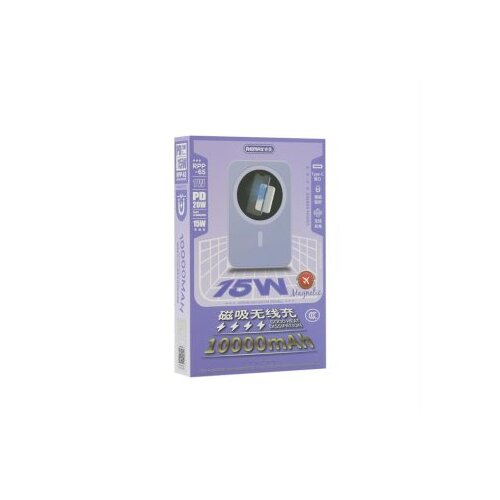 Remax usion rpp-65 pd20w + wireless 15w 10000mah ljubicasti Power bank magsafe ( BAT9604 ) Slike