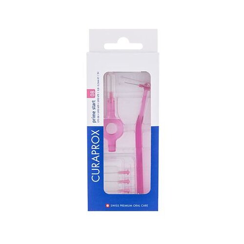 Curaprox Prime Start CPS 08 0,8 - 3,2 mm rezervne medzobne &amp;scaron;četke + 2 držali 5 ks unisex Slike