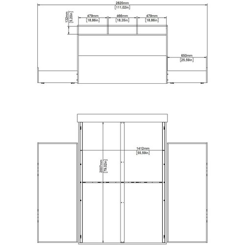 Tvilum Zakonska postelja v hrastovem dekorju s prostorom za shranjevanje brez letvenega dna 140x200 cm v naravni barvi Ikast &amp;ndash; Slike