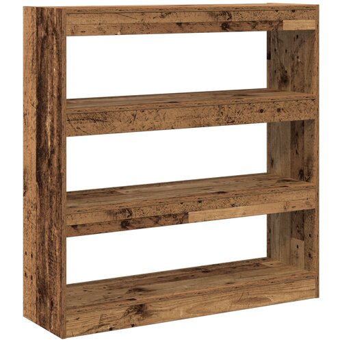 vidaXL Ormar za knjige / Pregrada - Rustikalno drvo - 100 x 30 x 103 cm - Konstruirano drvo Cijene