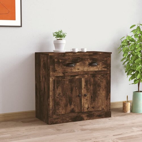  Komoda boja dimljenog hrasta 70x35,5x67,5 cm konstruirano drvo Cijene