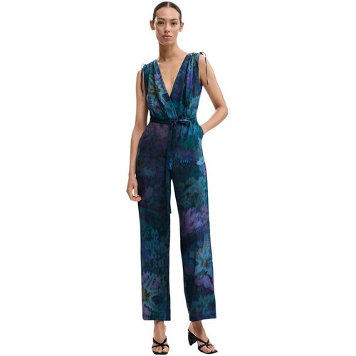 Desigual Kombinezoni JUMPSUIT_FLORESAZUL 26SWPW40 Modra Cene
