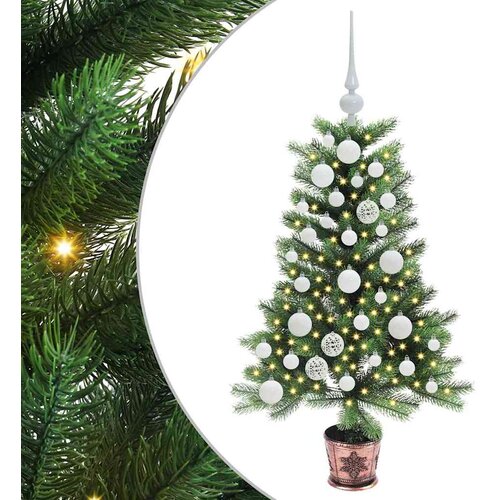  Božićno drvce s 150 LED svjetlima s stalakom Zelena 90 cm PE Slike
