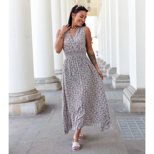 Gemre Pink floral dress Licciana Slike