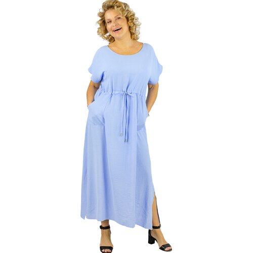 Pri Long maxi dress with waist tie "Summer Elegance" Cene