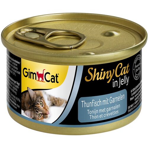  Varčno pakiranje GimCat ShinyCat Jelly 12 x 70 g - Tuna & kozice Cijene