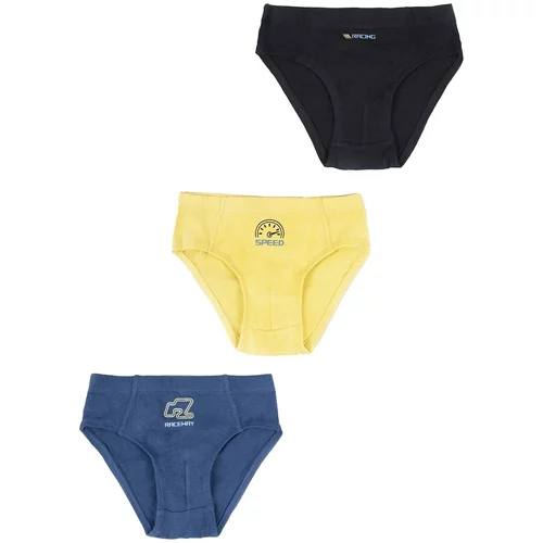 Yoclub kids's cotton boys' briefs underwear 3-pack BMC-0027C-AA30-002