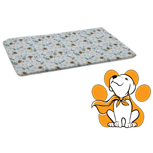 Misoko pad Reusable Blue Bees 70x80cm, Prostirke Za Štence, 2 kom Cene