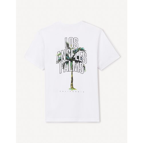Celio Cotton T-shirt Jebeach - Men's Cene