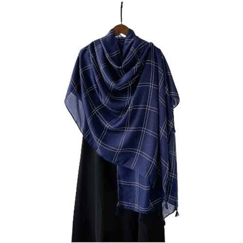 INF Enobarvna ruta - mehak in eleganten poliester (200x80 cm) DarkBlue, (21778784) Cene