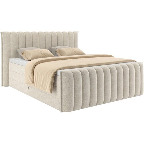 Premium Living Postelja Boxspring Lina, Bež, 180x200 Slike
