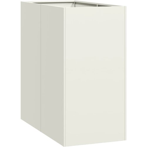 Maison Chic Cvetlični Lonec - Cvetlično korito Bela 40x80x80 cm Jeklo, (21788967) Cene