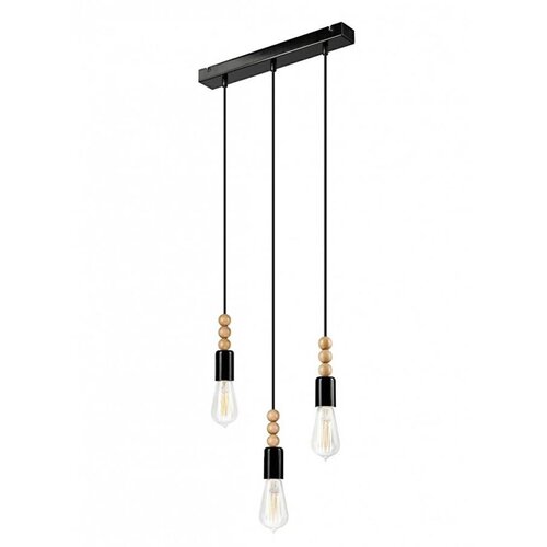  Luster na sajli SIMON 3xE27/60W/230V crne boje Cene