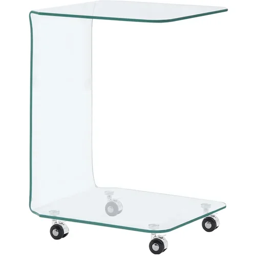  Klubska mizica 45x40x63 cm kaljeno steklo