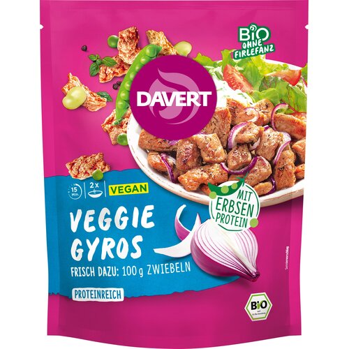 Davert Bio Veggie Gyros - na bazi proteina gra&amp;scaron;ka - 68 g Slike
