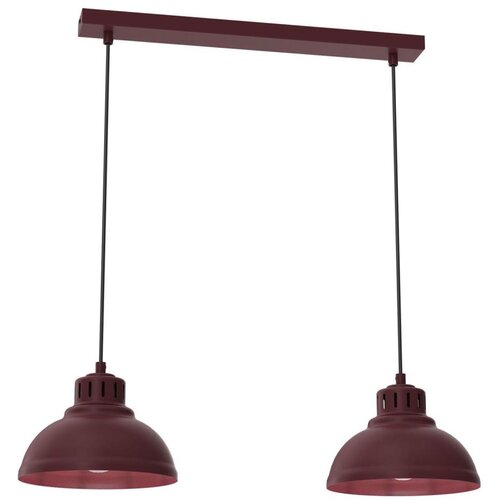  Luster na sajli SVEN 2xE27/15W/230V burgundija Slike