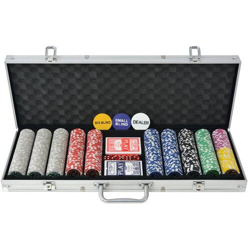  Set za Poker s 500 Laserskih Žetona Aluminijum Cijene