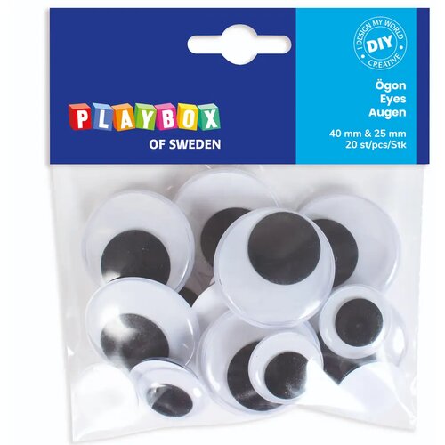 Playbox Pokretne oči u dvije veličine, set od 20 komada Cene