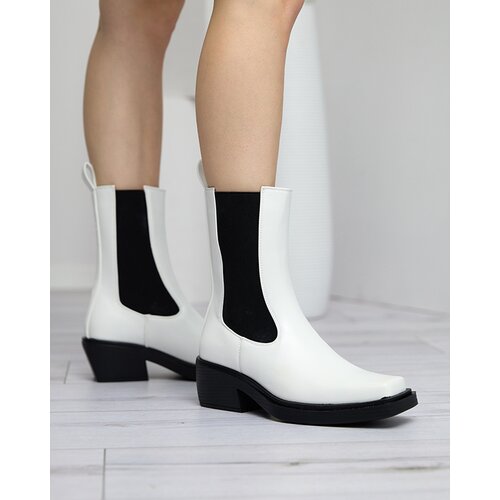 Resti White women's high slip boots Darran - Footwear Cene