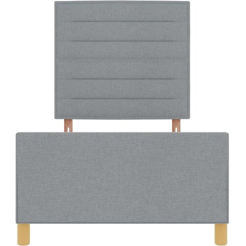  Krevetna konstrukcija Svjetlosiva 80 x 200 cm tkanina Slike