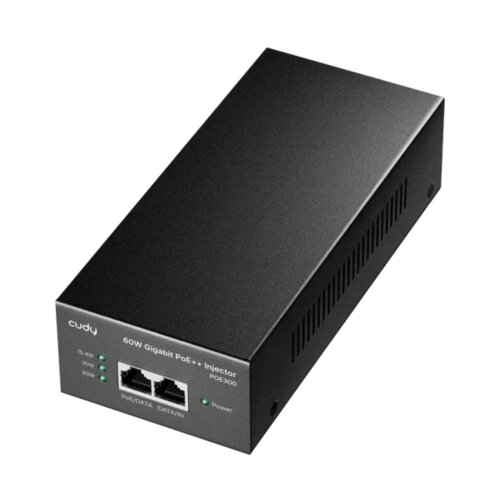 Cudy Adapter POE300 60W Gigabit PoE+/PoE Injector, 802.3at/802.3af Standard/domet 100 Metara Cene