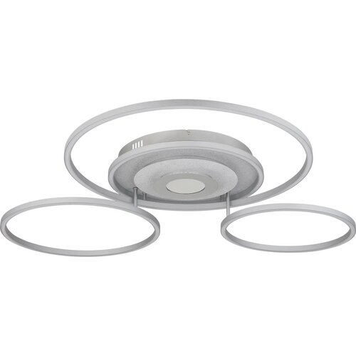 Globo 67824-60 - prigu&amp;scaron;iva LED plafonska lampa MILES 60W/230V 80,8x99,2 cm srebrna + daljinski upravljač Slike