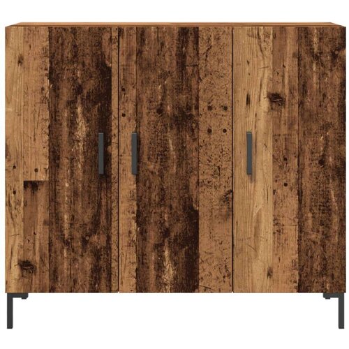 VidaXL Komoda boja starog drva 90 x 34 x 80 cm od konstruiranog drva Slike